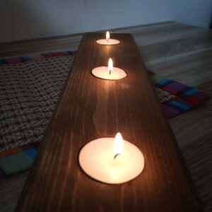 Bougeoir en bois