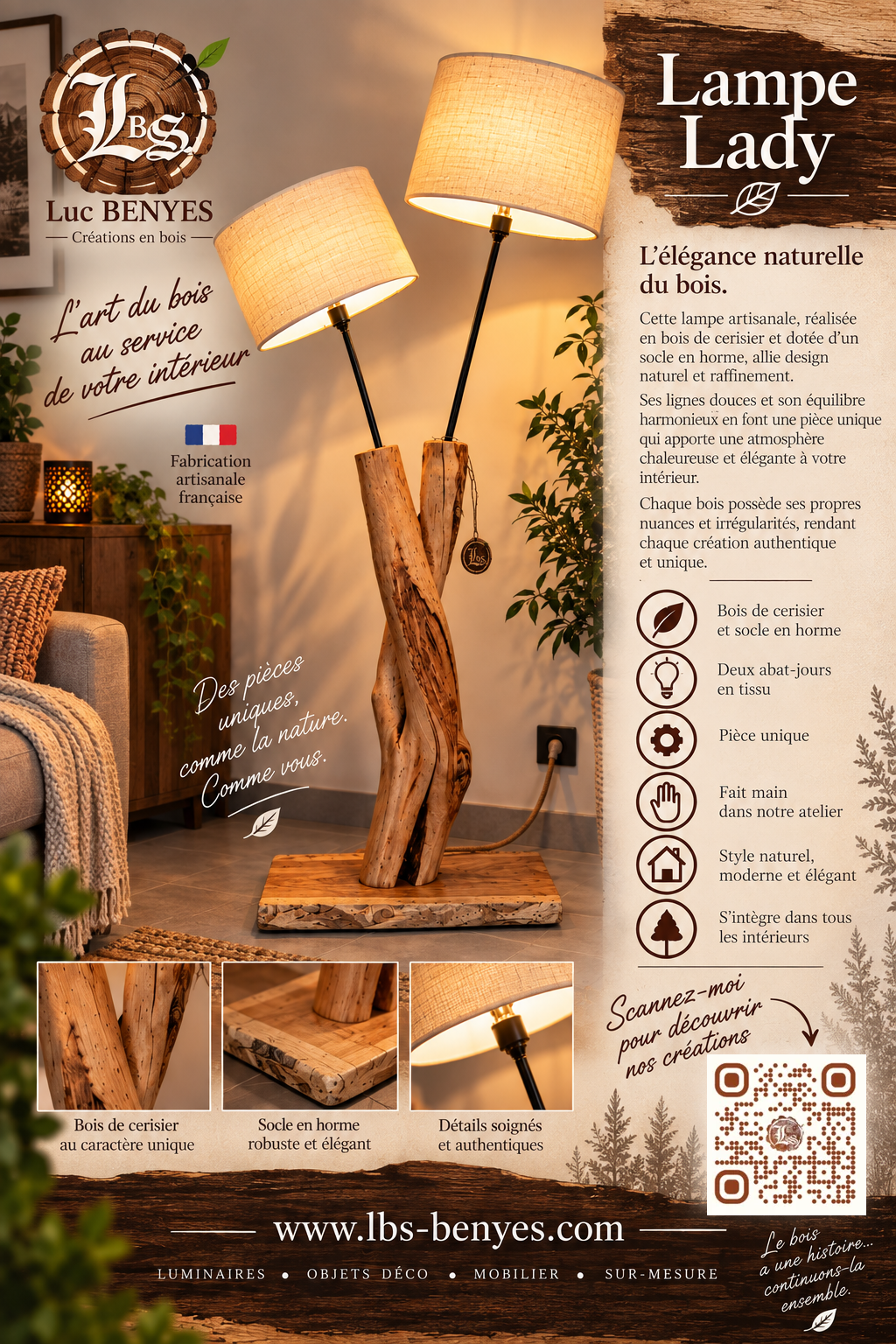 Lady – L’élégance naturelle du bois – Image 2